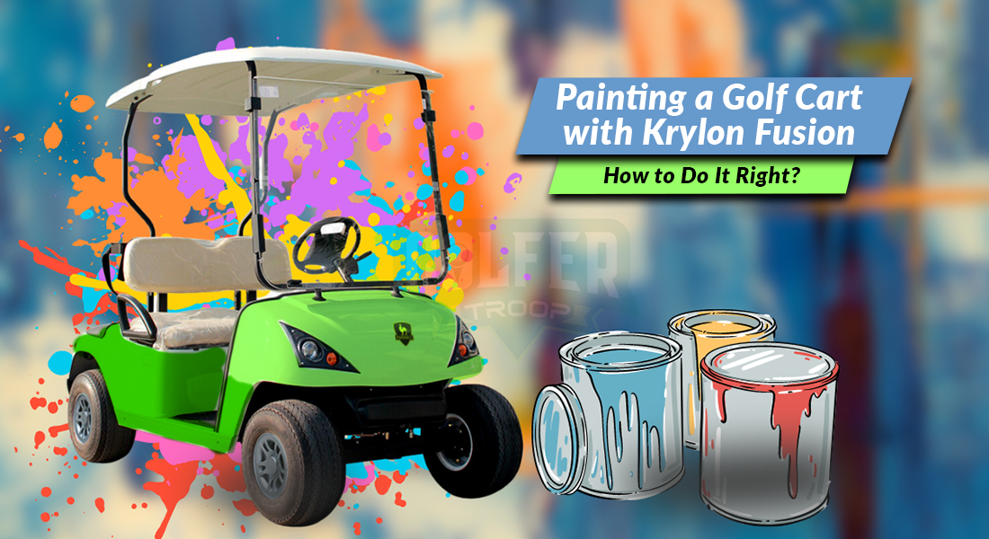 Painting a Golf Cart with Krylon Fusion